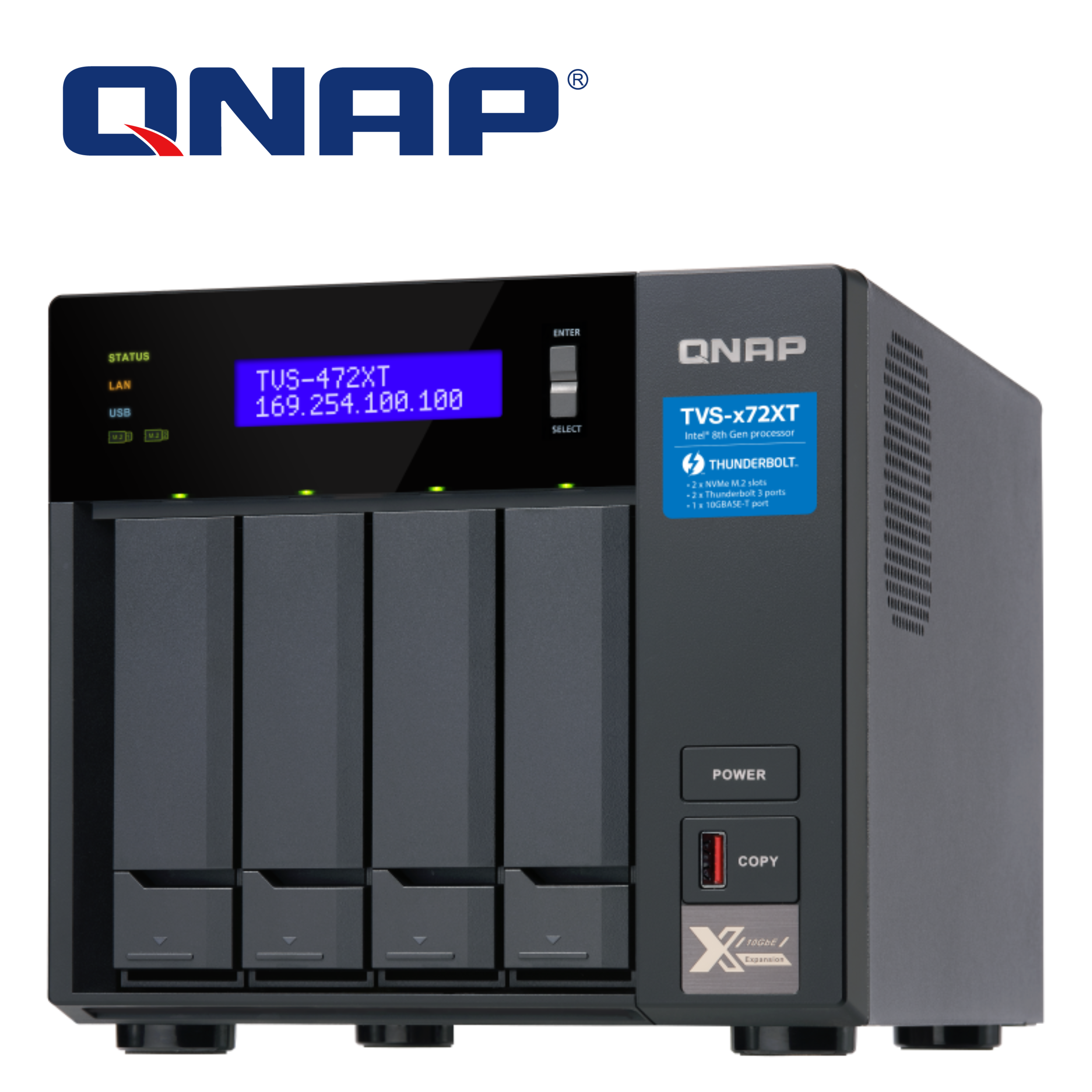 QNAP TVS-472XT-i3-4G NAS