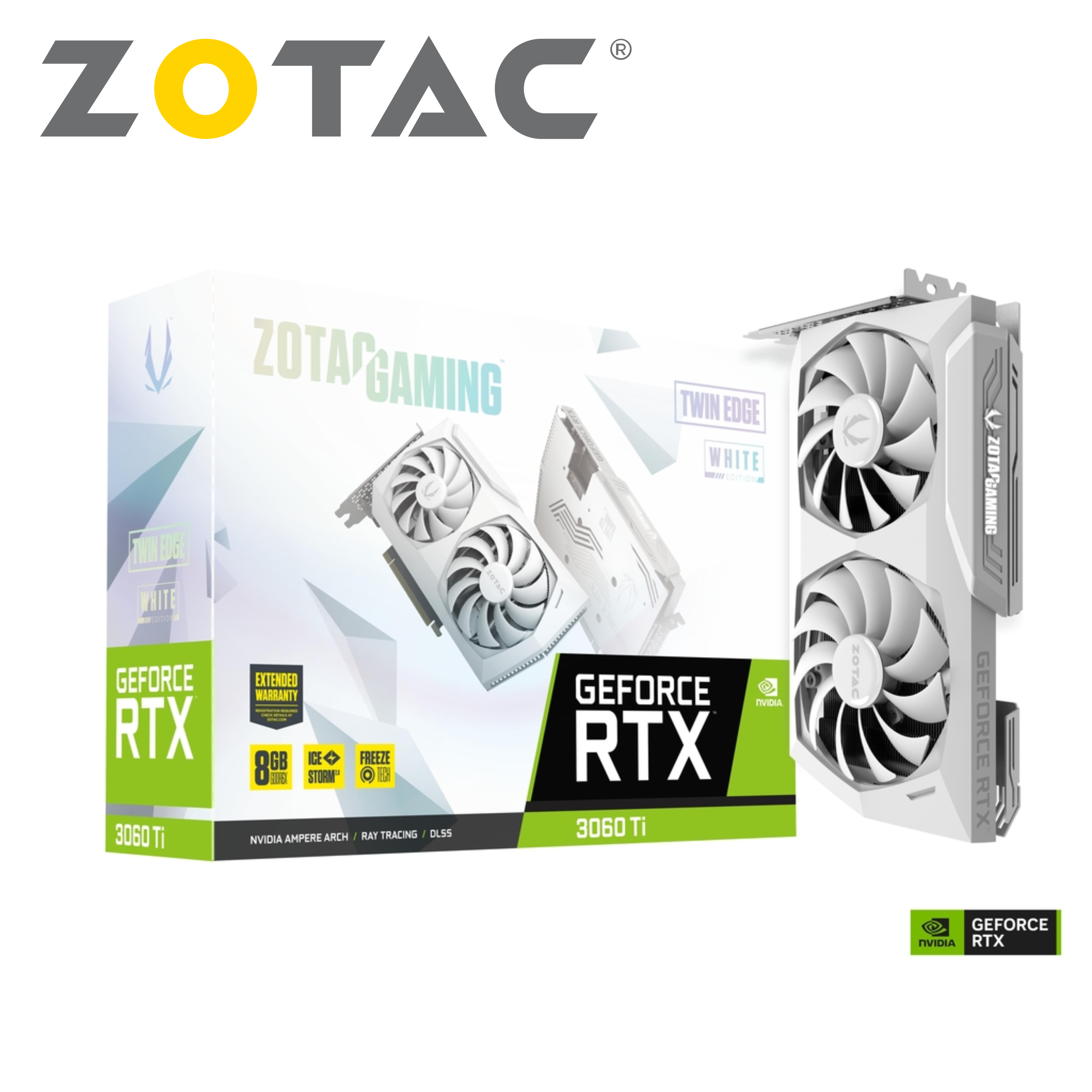 Zotac Gaming RTX 3060 Ti Twin Edge 8GB GDDR6X - White