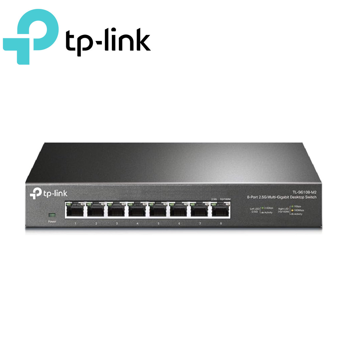TP-Link 8-Port 2.5G Desktop Switch | TL-SG108-M2 – ACE x Compaqs IT Store