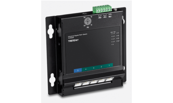 TRENDnet 5/6/8/10 Ports Industrial Gigabit PoE + Wall-Mounted Front Access Switch
