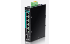 TRENDnet 6/10/12 Port Hardened Industrial Gigabit PoE + Layer 2 Managed DIN-Rail Switch