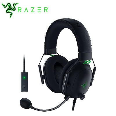 Razer BlackShark V2 Wired USB Gaming Headset + USB Sound Card